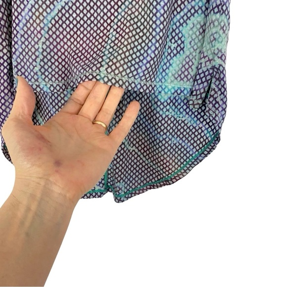 Lululemon Tie Dye Tank Top Womens Size Small Scoop Back High Low Rare Limited - Picture 4 of 10